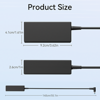 Chargeur d'ordinateur portable tout-en-un 65W GaN pour HP 19.5V 3.33A, prise 4.5*3.0 mm avec prise US/UK/EU/AU, compatibilité étendue, chargeurs et adaptateurs