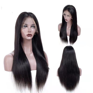 Parrucca con chiusura in pizzo 4X4 con parte libera naturale di colore nero cinese vergine capelli umani strappati nodi sbiancati con i capelli del bambino - Product Image 5