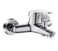 Système de douche à main en laiton avec thermostat chaud/froid, construction entièrement en cuivre, jet doux - Idéal pour appartements et hôtels