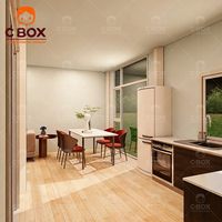 Casa Contenedor Modular Prefabricada de Lujo Cbox, Villa Prefabricada, Hotel Móvil, 3 Dormitorios, Sala de Estar, Residencia