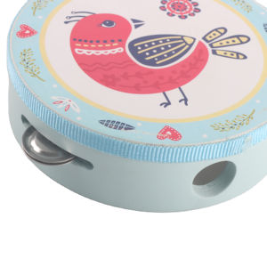 Juguete de pandereta de madera pequeño personalizado de alta calidad, juguetes musicales para niños de educación temprana - Product Image 4