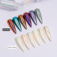 Poudre à tremper personnalisée pour ongles CM Poudre miroir magique au clair de lune en soie liquide pour ongles High Touch