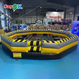Sayok 7m grands <span class=keywords><strong>jeux</strong></span> gonflables de défi de wipeout de trampoline de fusion toxique pour l'extérieur - Product Image 6