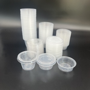 ถ้วยพลาสติกทำซุปใช้แล้วทิ้งขนาด1.5ออนซ์2ออนซ์2.5ออนซ์สำหรับร้านอาหาร - Product Image 1