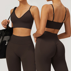 Sport <span class=keywords><strong>Sexy</strong></span> <span class=keywords><strong>Sexy</strong></span> <span class=keywords><strong>Sexy</strong></span> di alta qualità Spandex ragazze reggiseni sportivi per donne atleti - Product Image 3