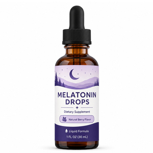 Gouttes de mélatonine liposomale Naturemade 98% de haute qualité en gros, avec théanine et ashwagandha, doses de 1 à 10 mg, 60 ml, en vrac, pour femmes enceintes - Product Image 1