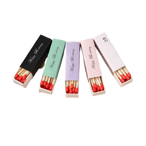 High Quality Rigid <strong>Gift</strong> <strong>Box</strong> Matchbox Black Matchboxes Custom Drawer Match <strong>Box</strong> With <strong>Long</strong> Black Matches - Product Image 3