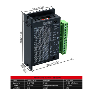 Controlador de Motor Paso a Paso <span class=keywords><strong>TB6600</strong></span> en Stock en Polonia (UE), 9-42VDC, 0.5-3.5A, Microstep, Controlador CNC para Motores NEMA17 y NEMA23 - Product Image 3