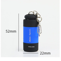 Groothandel USB Oplaadbare LED Zaklamp Zelfverdedigingsset Alarm Bulk Mini Sleutelhanger Zaklamp Kleurrijk Multicolor Hoge-Vermogen Lamp