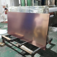 Plaque acrylique miroir or rose pour boîte à lumière LED, réflectivité élevée 95%, 1-6mm, 4*8ft, pour panneau signalétique, présentoir publicitaire