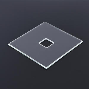 Puertas de vidrio templado de alta calidad al por mayor de fábrica con agujeros redondos para escaleras de baño y decoración al aire libre - Product Image 2