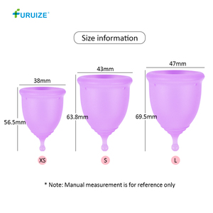 Furuize Coupes Menstruelles Écologiques 100% Silicone de Qualité Médicale Stérilisateurs de Coupes Menstruelles Coupes Menstruelles Réutilisables - Product Image 3