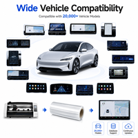 Protector de Pantalla para Auto PET en Rollo, Autoregenerable, HD Transparente, Película para Pantalla de Navegación, Compatible con Máquina de Corte OEM