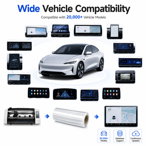 PET Car <strong>Screen</strong> Protector Roll Self Healing HD Clear Navigation Display Film OEM Cutting Machine Compatible - Product Image 4