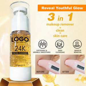Limpiador Facial 3 en 1 OEM/ODM con Oro 24K: Desmaquillante, Cuidado Antiarrugas, Hidratación Duradera, Suavizante y Limpiador de Poros - Product Image 3