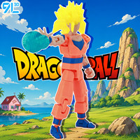 Figura de Acción Coleccionable de Goku 9L, Impresa en 3D, de Plástico, con Múltiples Articulaciones, Juguete de Dibujos Animados, Regalo Superventas, Lucky 13 Titan 13