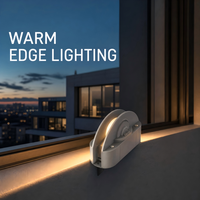Alta Calidad 360 °   Luz LED RGBW Cálida de 12W IP66 para Alféizares de Ventana, Montaje en Superficie para Marcos y Bordes de Ventanas