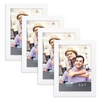 Fabricant Cadre photo blanc Vente en gros Cadre photo en plastique 5X7 décorations pour la maison supports et cadres photo suspendus