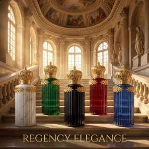 [KOSTENLOSES DESIGN] REGENCY ELEGANCE Palast-Stil Römische Säule Glasdeckel Filigraner Kronendeckel Lorbeerblätter Goldprägung Luxusverpackung - Product Image 6