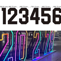 Enseigne lumineuse 2027 pour le décor de fête du réveillon du Nouvel An