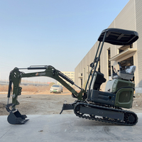 Mini-excavatrice compacte pour démolition et concassage en intérieur, petite excavatrice pour travaux d'ingénierie municipale, micro-excavatrice pour fossés