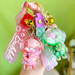 Llavero Kawaii Líquido Vacío de PVC, Divertido, Transparente, con Estrella, Mini Regalos, Llavero Líquido 2024 - Product Image 4