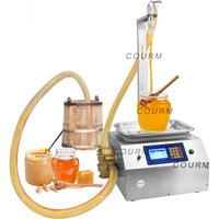 Machine semi-automatique de pesage pour liquides en petites quantités : miel, eau minérale, liqueur, vernis à ongles, huile, jus, bière (avec pompe)