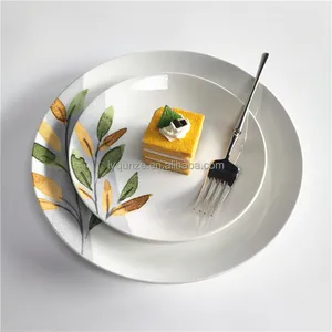 Nova placa de produto personalizado placas de alimentação porcelana