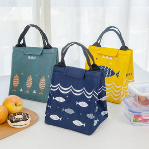 Sac à déjeuner isotherme portable en tissu <span class=keywords><strong>Oxford</strong></span> thermosoudé avec fermeture éclair et <span class=keywords><strong>poignée</strong></span>, idéal pour les enfants à l'école - Product Image 3
