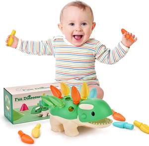 Jouets éducatifs pour enfants, dinosaures, apprentissage de la motricité fine, tri sensoriel, comptage, jeux d'apprentissage préscolaire Montessori - Product Image 2