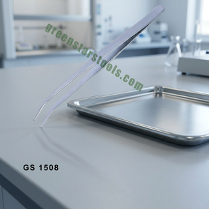 Pince à épiler de précision LUXURO 175 mm en acier inoxydable standard pour la pose de bijoux, perles, pierres précieuses, outil de montre GS1508 - Product Image 3