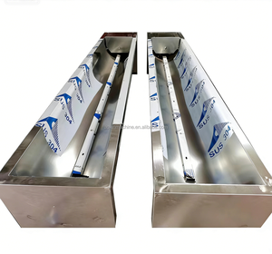 <span class=keywords><strong>Abbeveratoio</strong></span> <span class=keywords><strong>Riscaldato</strong></span> in Acciaio Inox per Allevamenti, Lunghezza Personalizzabile, per Bovini - Product Image 4