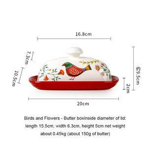 High Quality Porcelain Butter <b>Box</b> <b>Container</b> Butter Dish Large Ceramic Butter Dish With Lid - Product Image 2