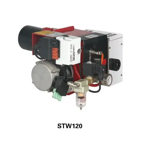 Bairan endüstriyel kullanım/ev kullanarak ısıtma ekipmanları atık yağ yakıcı STW120 kazan/kazanlar parçaları