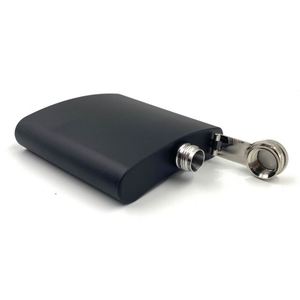 Petaca de Acero Inoxidable Negro Mate, Portátil, a Prueba de Fugas, para Viajes, Campamentos, Bebidas Alcohólicas y Whisky - Product Image 2