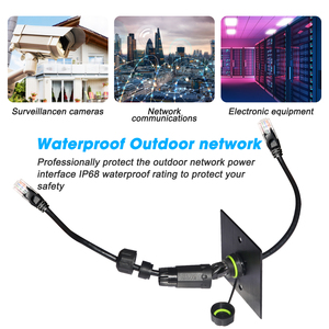 IP68 Bảng điều chỉnh RJ45 Ethernet nối Cat6 kết nối không thấm nước với Pigtail dây - Product Image 3