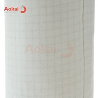 Sac filtrant en feutre aiguilleté antistatique en polyester AOKAI, à grille quadrillée antidéflagrante, pour la collecte de poussière de moulin à farine