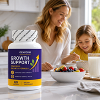 Capsules de soutien à la croissance, formule de croissance, soutien à la solidité osseuse, santé globale, 60 unités, complément alimentaire