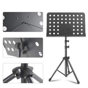 Atril de Música Grande con Diseño de Orificios, con Bolsa de Almacenamiento, Soporte Plegable para Partituras, Colorido, Estándar de Exportación - Product Image 3