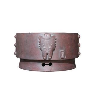 Purple <b>Clay</b> <b>Flower</b> <b>Pot</b> Non Porous Water Basin Aquatic Plant <b>Pot</b> Handmade Bonsai <b>Pot</b> Beast Face Drum Ding Duxiliang - Product Image 5