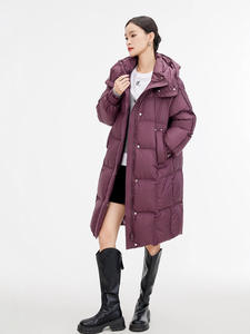 Women's Reversible Waterproof <b>Thin</b> Long Over Knee Hooded <b>Jacket</b> Winter's New Upgraded 90% Goose Down <b>Puffer</b> Down Coat - Product Image 5