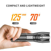 Lampe torche LED tactique télescopique haute puissance, zoom, rechargeable par USB, étanche, éclairage longue distance, camping en plein air