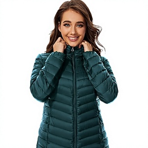 Women's Lightweight <b>Packable</b> Puffer <b>Jacket</b> Hooded Winter Quilted <b>Jacket</b> Custom Women's Hooded Puffer <b>Jacket</b> Water Resistant Coat - Product Image 1
