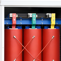 Transformateur sec triphasé SCB13, entrée 6,6 kV, sortie 400 V, 50 Hz 60 Hz, transformateur de puissance à trois enroulements, bobine à couches