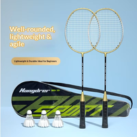 Raqueta de Bádminton Profesional OEM Personalizada, Doble Vaso, Directo de Fábrica, Entrenamiento, 95g, Moderada, Amateur, Juvenil, G3