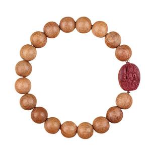 2025 Cuentas de Oración de Buda de Cinabrio y Madera de Durazno Antigua Natural para Hombre y Mujer, con los Doce Signos del Zodíaco, para Cumpleaños, AL-S138, Recuerdo Turístico - Product Image 5