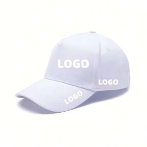 Gorras de Béisbol Personalizadas de 5 Paneles con Bordado 3D, Color Negro Liso, para Hombre y Mujer, Gorras con Visera Curva y Cierre a Presión - Product Image 1