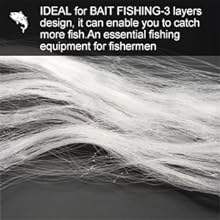 15 מ '-100 מ' 3 שכבות monofilament דיג דגים רשת עם לצוף - Product Image 4