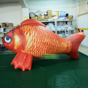 Tùy chỉnh sản xuất <span class=keywords><strong>PVC</strong></span> <span class=keywords><strong>Inflatable</strong></span> cá vàng, cá voi, cá trang trí cho sinh vật biển quảng cáo - Product Image 6
