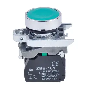 CHYF GB Series IP65 Self-Locking 1NO/2NC 1NO1NC Silver Contact Plastic Push Button Switch 2 3 Position Self Locking Push Button